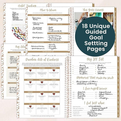bloom daily planners 2026-2027 (8.5" x 11") Academic Year Day Planner (July 2026 - July 2027) - 13 Months Weekly & Monthly Agenda Organizer with Stickers & Tabs - Tan Leopard