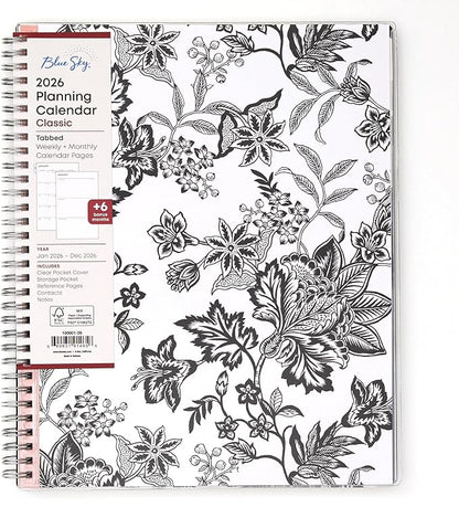 Blue Sky 2026 Weekly & Monthly Planner Calendar, 8.5"x11", Analeis