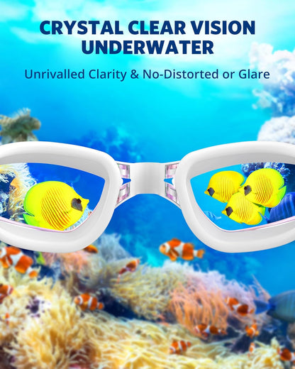 Aegend Swim Goggles, Swimming Goggles No Leaking Full Protection Adult Men Women Youth