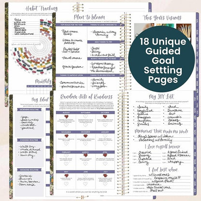 bloom daily planners 2026-2027 Planner - Academic Year (July 2026 - July 2027) Monthly & Weekly Soft Cover Planner for Women - 13 Month Agenda Book with Stickers - 5.5" x 8.25" - Wildflower Mountainside