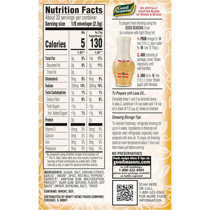 Good Seasons Italian Dressing & Recipe Seasoning Mix, 4 ct Packets (Pack of 4)