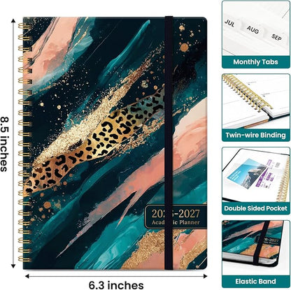 Academic Planner 2026-2027, Jul 2026-Jun 2027 Monthly & Weekly Planner