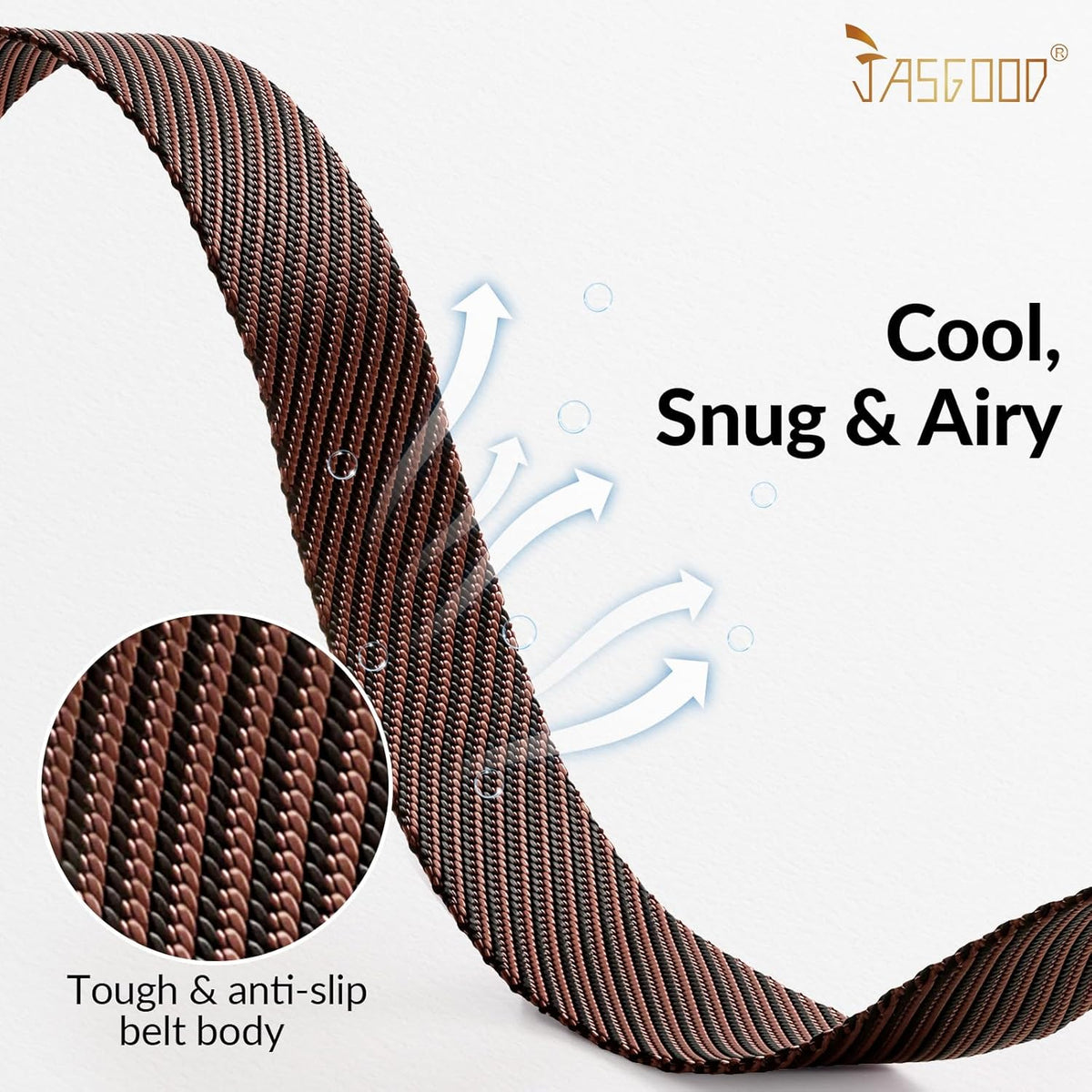 JASGOOD Nylon Canvas Breathable Military Tactical Men Waist Belt With Plastic Buckle