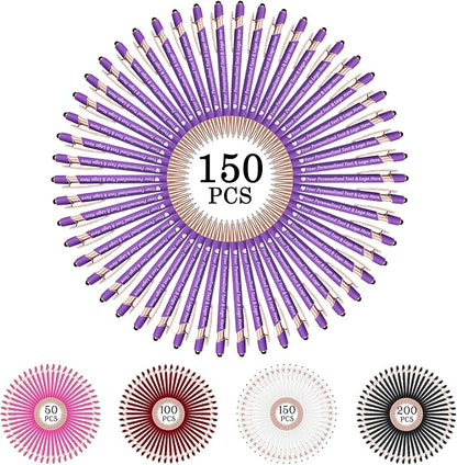 STREADVE 150 Personalized Custom Pens Engraved Writing Pen with Name Logo, Customized Promotional Items Stylus Pen Gifts for Women Realtor Birthday Wedding Business, Purple