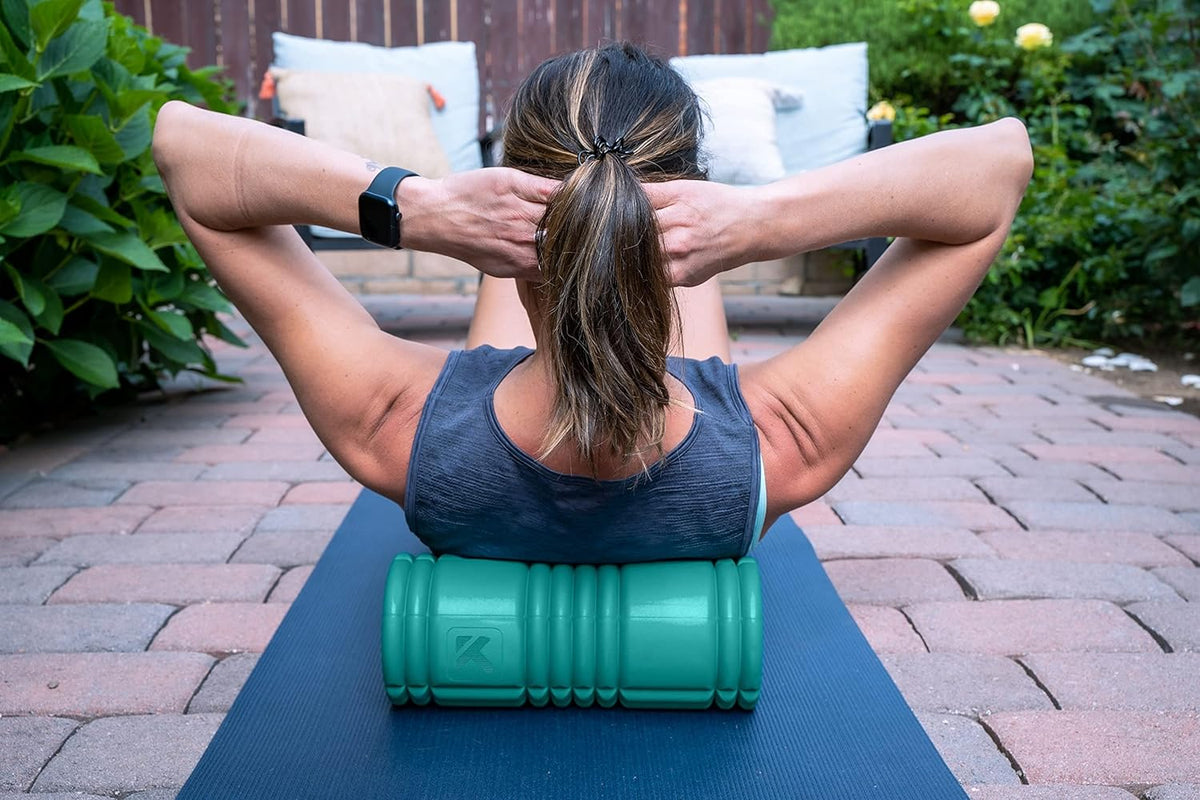 TriggerPoint Grid 1.0 Foam Roller - 13" Multi-Density Massage Roller for Deep Tissue & Muscle Recovery - Relieves Tight, Sore Muscles & Kinks, Improves Mobility & Circulation - Targets Key Body Parts