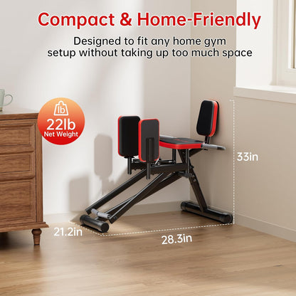 Hip Abductor Machine for Home Gym | Glute & Thigh Exercise Equipment, Outer Thigh Sculpting, Glute Machine for Women, Leg Abductor Machine, Booty Builder for Butt Workout