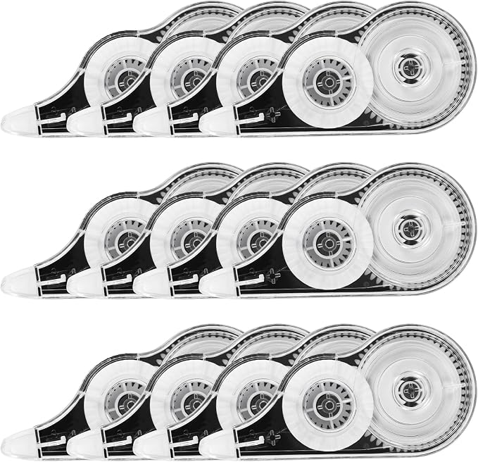 BESARME 12 Pack Correction Tape, 39 ft Each, 0.2 in Width