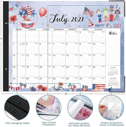 2027 Desk Calendar - 12 Month Large Desk Calendar 2027, 22" x 17"
