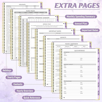 Appointment Book 2026-2027, 30-Minute Interval Hourly Planner, 6.3"×8.6"