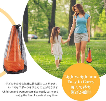 BiAnYC 12.5 Inch（32CM） Plastic Sport Training Traffic Cones Set of 10