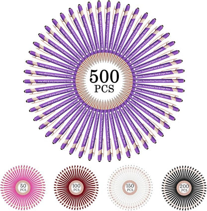 STREADVE 500 Personalized Custom Pens Engraved Writing Pen with Name Logo, Customized Promotional Items Stylus Pen Gifts for Women Realtor Birthday Wedding Business, Purple