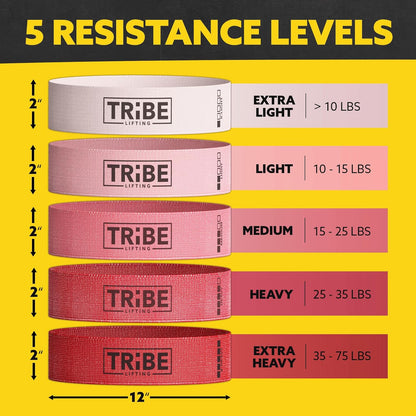 Fabric Resistance Bands for Working Out - Booty Bands for Women and Men - Exercise Bands Resistance Bands Set - Workout Bands Resistance Bands for Legs - Fitness Bands