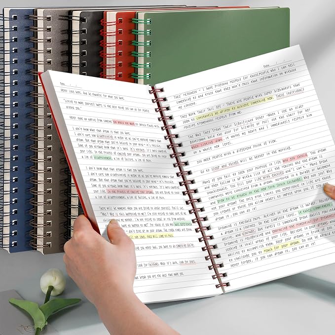 AHGXG Lined Journal Notebook, 300 Pages, B5 (7.48" × 10.15")