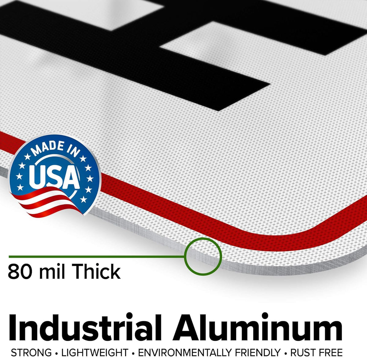 Custom Sign, Custom Sign for Business, Indoor/Outdoor use. 24x30 Inches, 3M EGP Reflective, Rust Free .080 Aluminum, Fade Resistant, Made in USA by My Sign Center (Header)