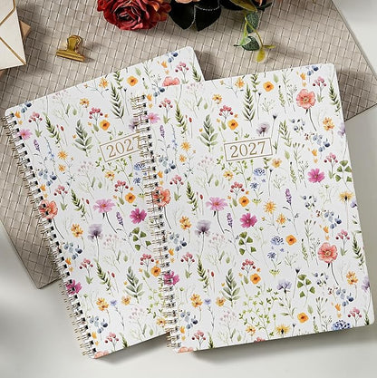 2027 Planner for Office, School, Home, Spiral Bound Weekly Monthly Calendar