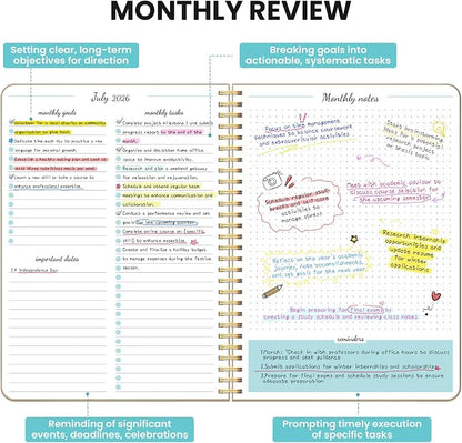 Monthly Planner 2026-2027, 18 Months Calendar, Jul 2026-Dec 2027