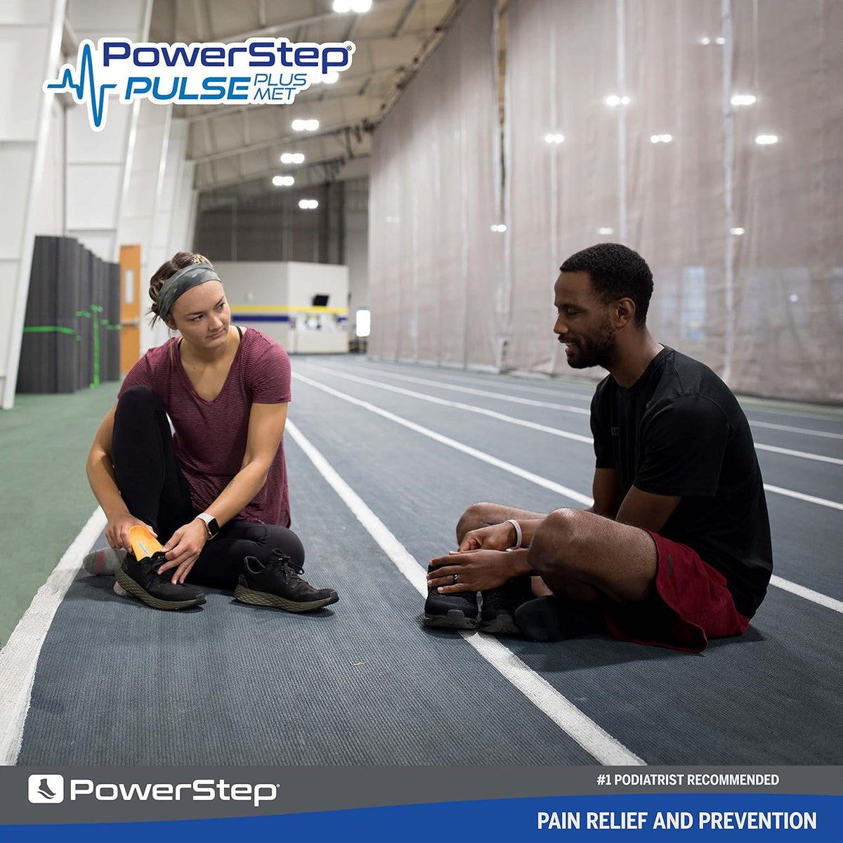 PowerStep Pulse Plus Met - Ball of Foot Pain Relief Shoe Insoles - Running Shoe Orthotics for Metatarsal Foot Pain, and Morton's Neuroma Relief - Made in The USA (M 4-4.5, F 6-6.5)