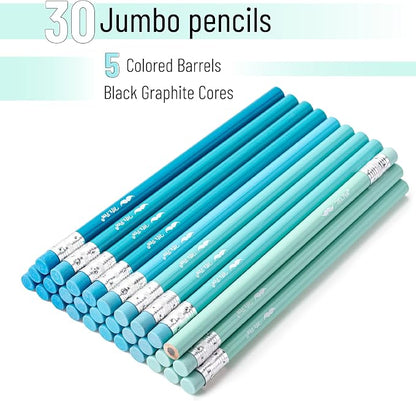 Mr. Pen- Jumbo Pencils, 30 Pack, Colorful Barrels