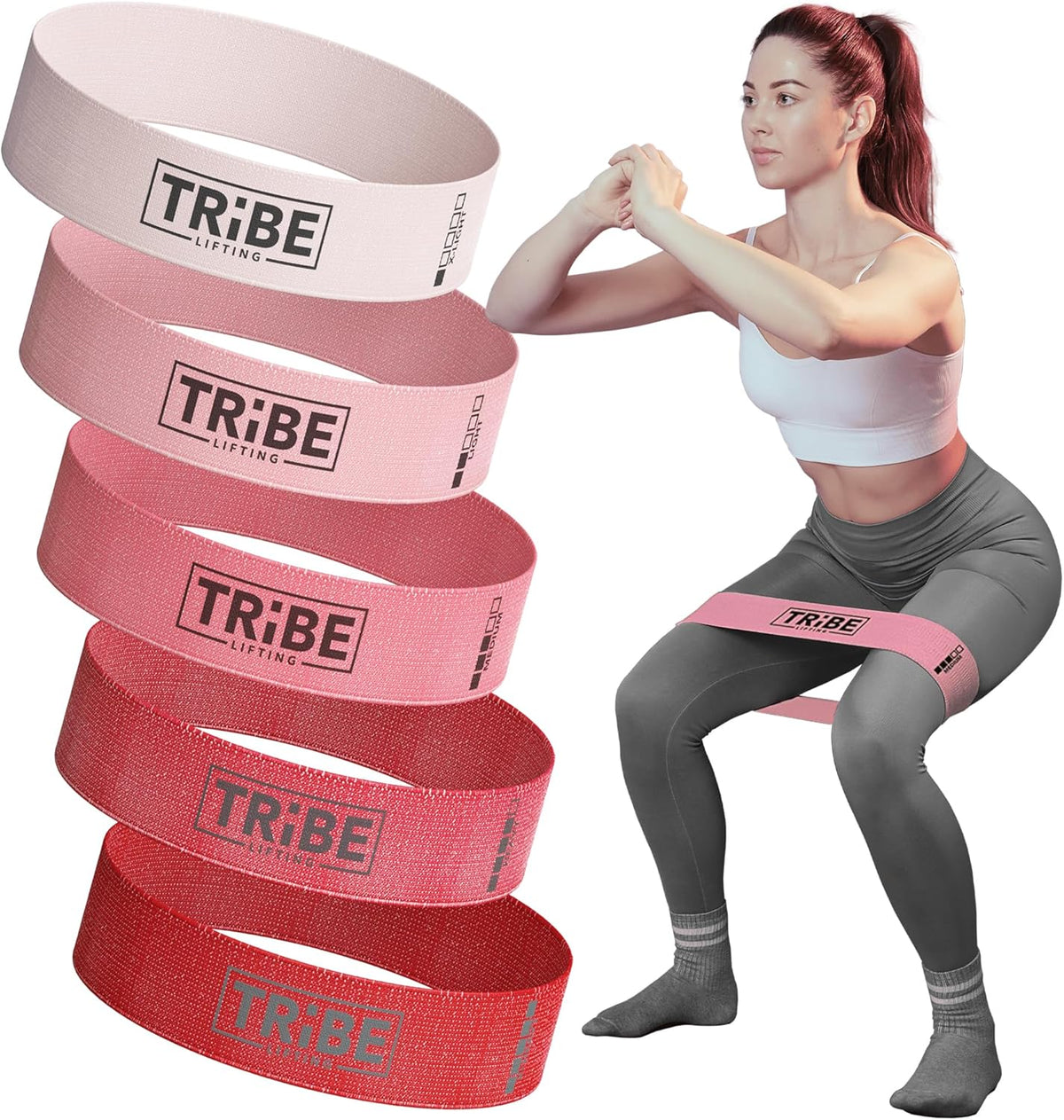 Fabric Resistance Bands for Working Out - Booty Bands for Women and Men - Exercise Bands Resistance Bands Set - Workout Bands Resistance Bands for Legs - Fitness Bands