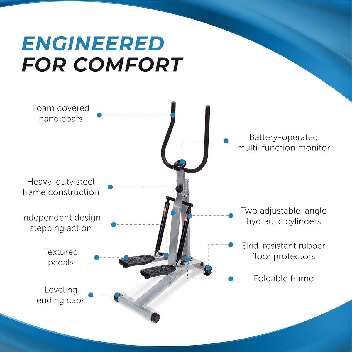 Stamina Products Folding Stepper with Monitor