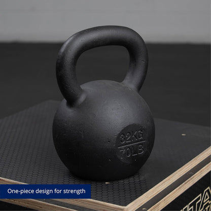 Titan Fitness Cast Iron Kettlebell, Single Piece Casting, KG and LB Markings, Full Body Workout