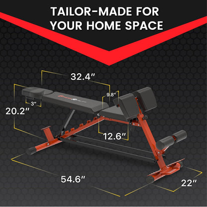 Fitness Reality 3-in-1 FID Weight Bench, Hyper Back Extension, Roman Chair, Adjustable Ab Sit up Bench, Incline Decline Bench