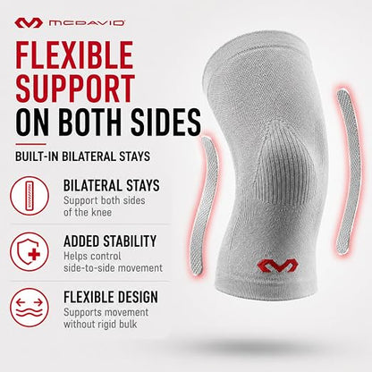 McDavid Infused Therapy Rayon Knit Knee Sleeve With Stays XL