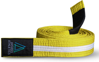 Brazilian Jiu Jitsu Belts Preshurunk Martial Arts Youth BJJ Belts for Girls & Boys with BJJ Ranking Stripes