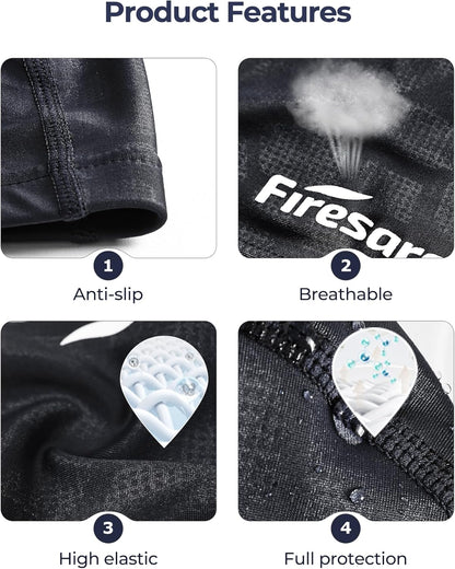 Firesara Fabric Swim Cap, High Elasticity Swimming Cap Keeps Hair Clean Breathable Fit Both Long Hair Short Hair, Swim Caps Woman Girls Men Kids One Size Hat
