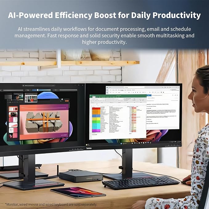 Lenovo ThinkCentre neo 55q Mini Desktop Ryzen AI 5 330, 32GB RAM 1TB SSD