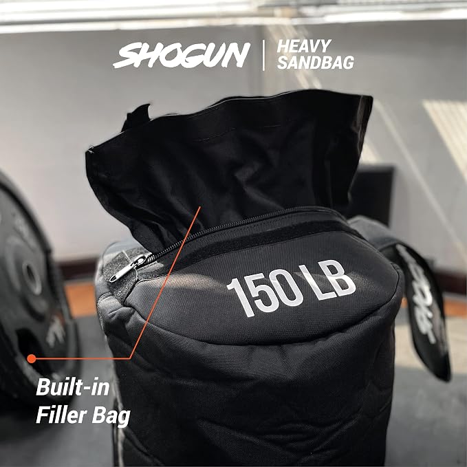 Shogun Sandbags for Working Out – Heavy Duty Workout Sandbag for Weight Training, Cross Training, Strongman, Fitness & Military Use – Adjustable Exercise Sand Bags for Full Body Training