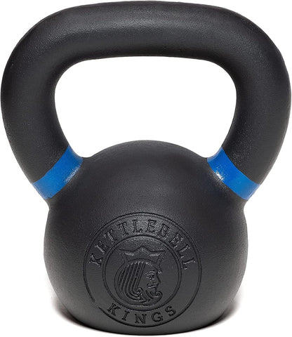 Kettlebell Kings Powder Coated Kettlebell Weights 5-90 LB | Workout Gym Equipment & Strength training sets for Women & Men | Durable Coating for Grip Strength, Rust Prevention