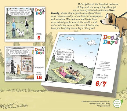 Dog Days 2027 Daily Desk Calendar: Boxed Page-a-Day Funny Dog Cartoon Calendar by Dave Coverly with Day-to-Day Laughs & Canine Comedy