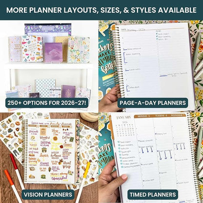bloom daily planners 2026-2027 Academic Year Pocket Planner (July 2026 - July 2027) 13 Months - SMALL 4” x 6” Weekly Monthly Agenda Organizer & Calendar Book - Garden Party, Beige