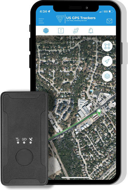 US GPS Tracker - 4G LTE Magnetic Mini GPS Tracker for Vehicles, Equipment, Assets & Fleet Management, Real-Time Anti-Theft Tracking, Easy Installation & Geofencing for $5/Month Subscription