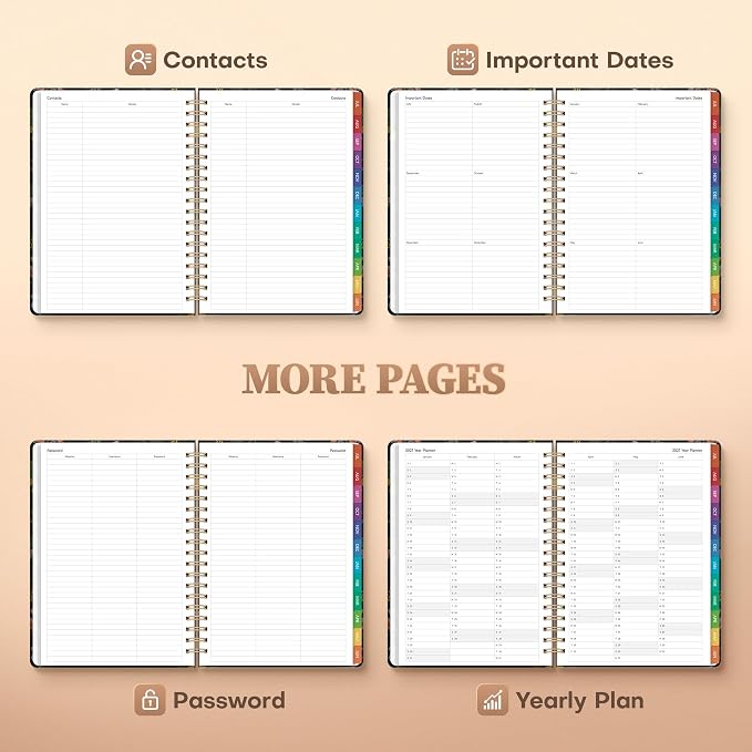 Planner 2026-2027 Weekly & Monthly Academic Planner, 7.4" x 10.2"