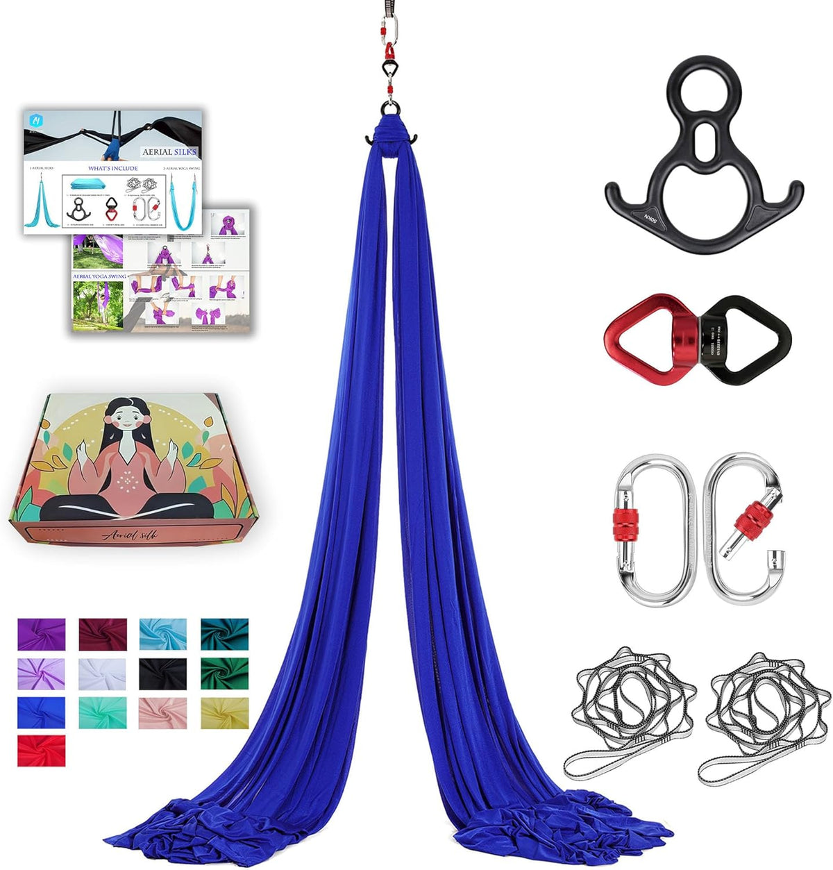 Aerial Silks 11 Yards Aerial Silks For Home Aerial Yoga Swing Aerial Yoga Hammock Swing Aerial Silk For Gymnastics