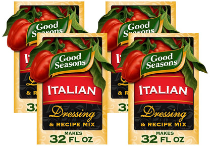 Good Seasons Italian Dressing & Recipe Seasoning Mix, 4 ct Packets (Pack of 4)