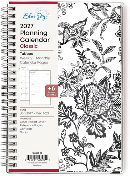 Blue Sky 2027 Weekly & Monthly Planner Calendar, 5"x8", Analeis