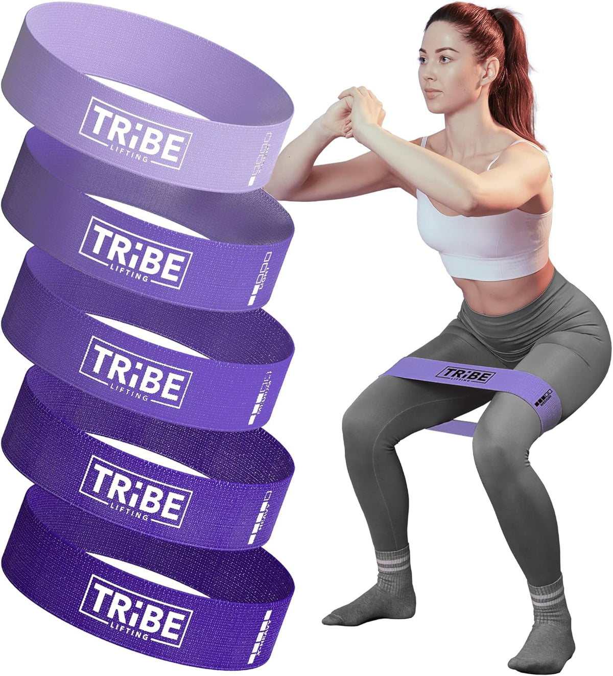 Fabric Resistance Bands for Working Out - Booty Bands for Women and Men - Exercise Bands Resistance Bands Set - Workout Bands Resistance Bands for Legs - Fitness Bands