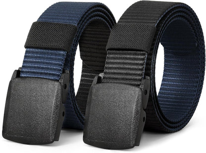 JASGOOD Nylon Canvas Breathable Military Tactical Men Waist Belt With Plastic Buckle