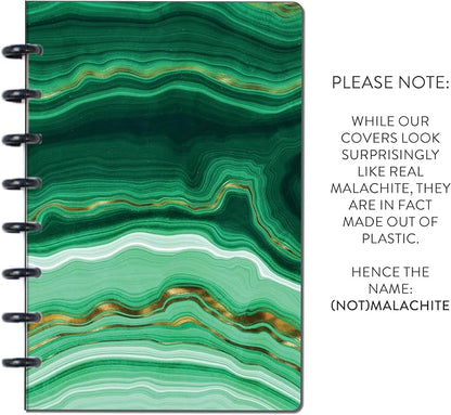 BetterNote COVER 9-Disc Planner Lightweight Durable MEDIUM (Not) Malachite