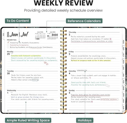 ZOTIA Planner 2026-2027 Weekly & Monthly Calendar Planner Jul 2026-Jun 2027