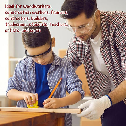 Fainne 48 Pcs Jumbo Pencil, Wooden Pencil with Black Core for Carpenters Construction Workers Woodworkers Framers Beginners Students Teachers DIY Project(Orange,Round)