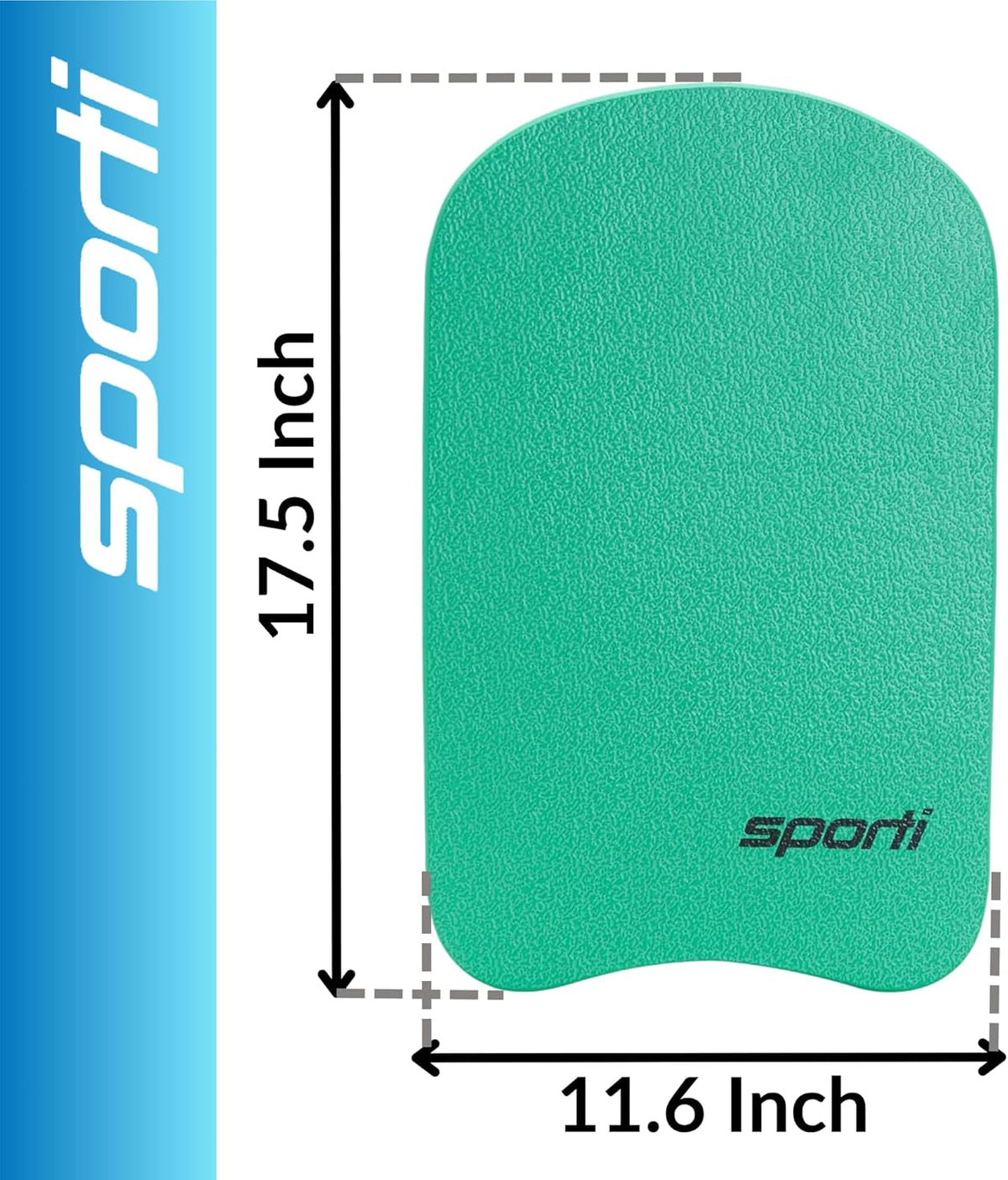 Sporti Adult Kickboard for Swim Training - Swimming Kickboard for Men Women, Water Board for Adult, Swimming Training Aid