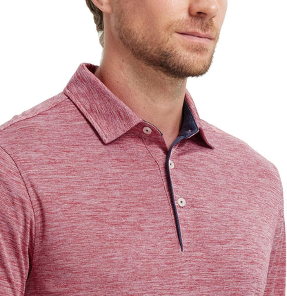 M MAELREG Golf Shirts for Men Short Sleeve Dry Fit Casual Striped Performance Moisture Wicking Collared Mens Polo Shirts