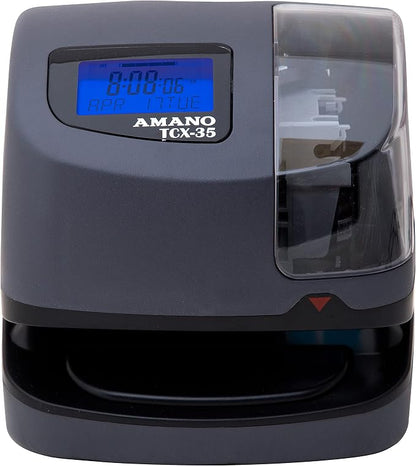 AMANO TCX-35 Time Clock for Employees, Electronic Punch Clock for Small Business, Made in USA (Individual Unit)