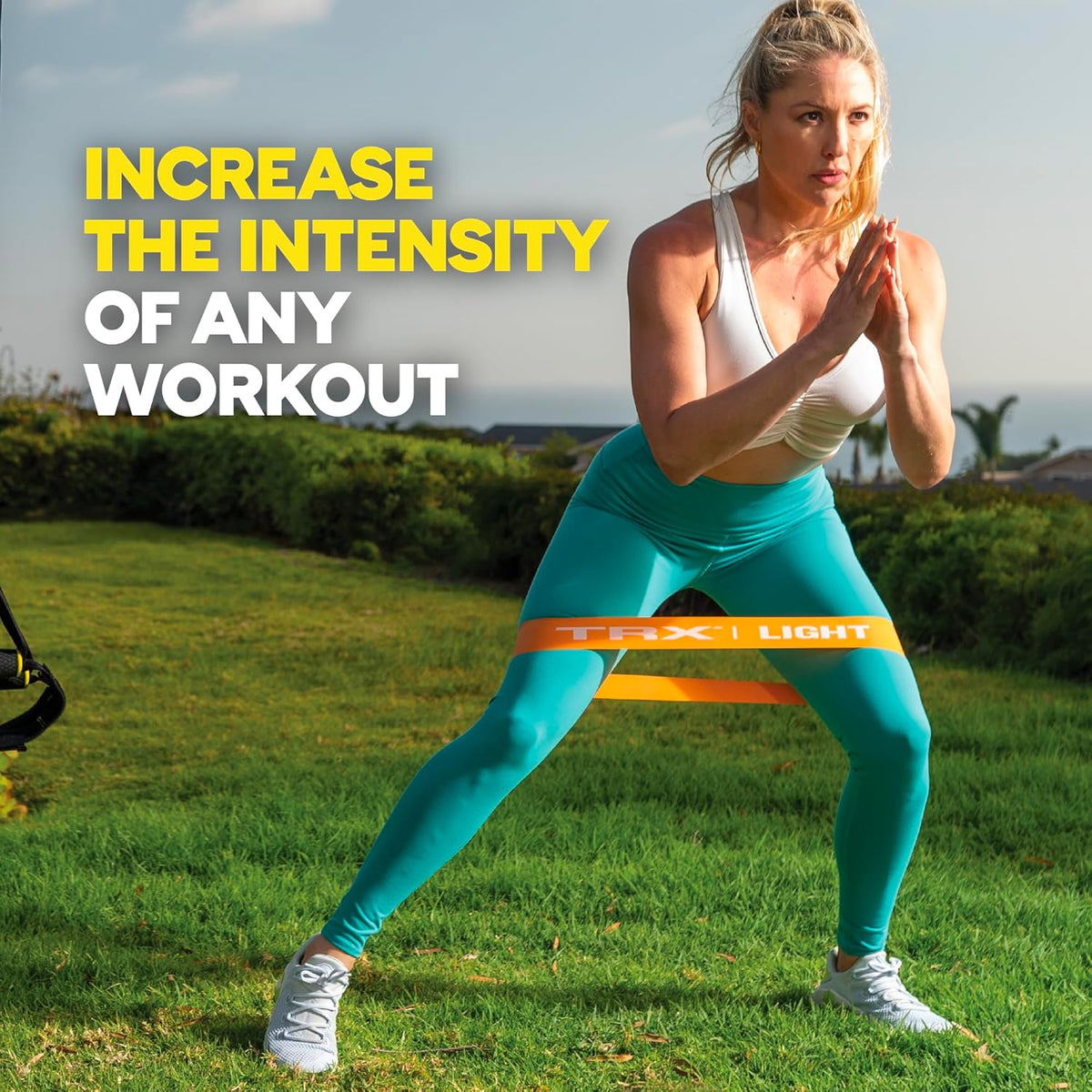 TRX Training Exercise Bands, Exercise Bands for Working Out, Increase Exercise Intensity, Portable Workout Equipment for Women and Men, Set of 4