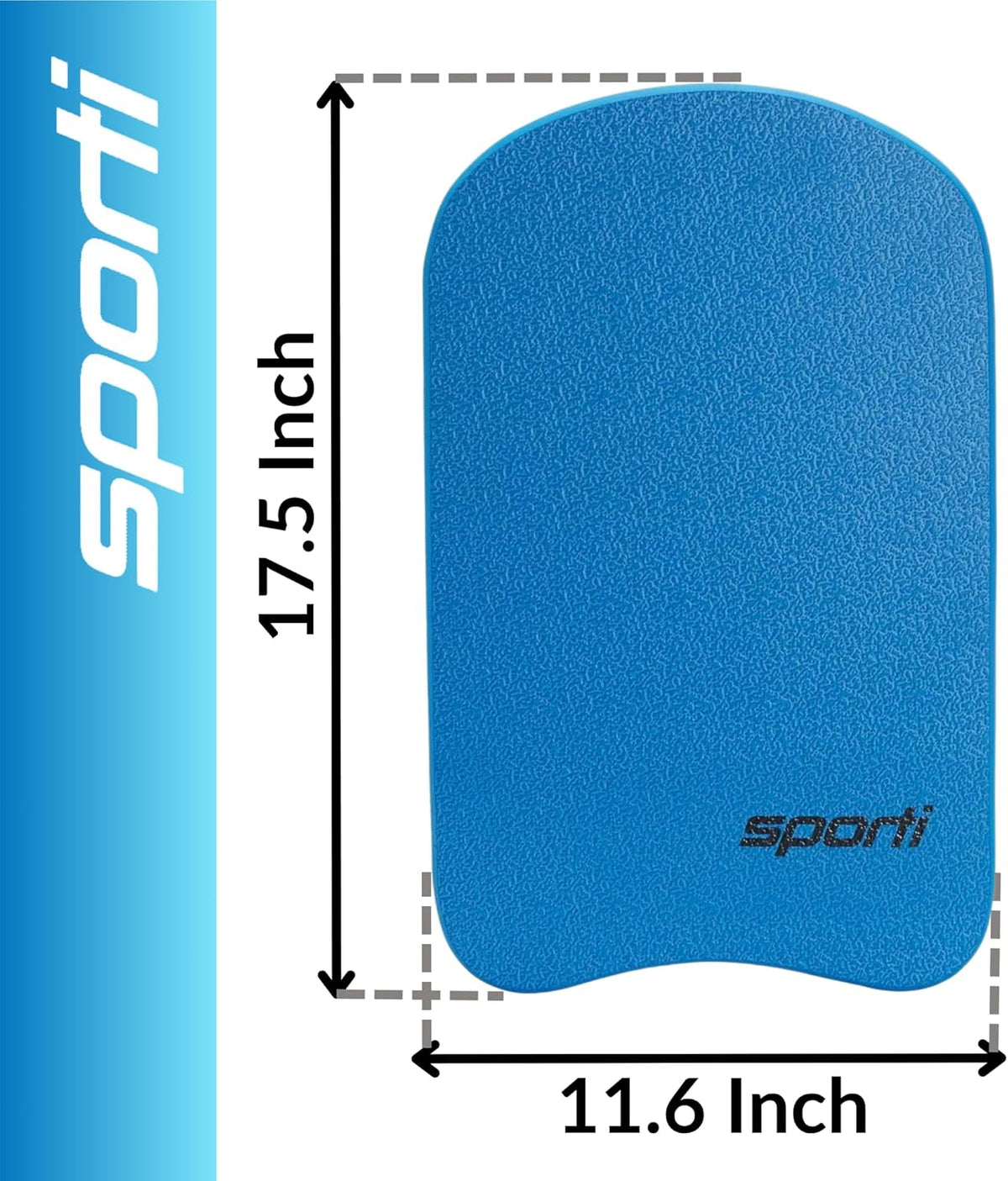 Sporti Adult Kickboard for Swim Training - Swimming Kickboard for Men Women, Water Board for Adult, Swimming Training Aid