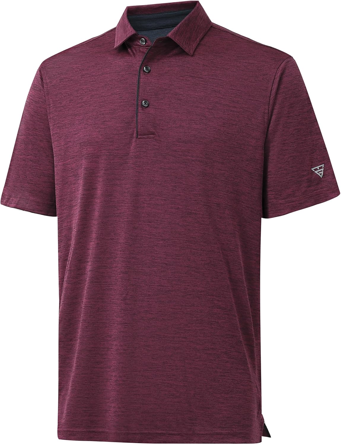 M MAELREG Golf Shirts for Men Short Sleeve Dry Fit Casual Striped Performance Moisture Wicking Collared Mens Polo Shirts